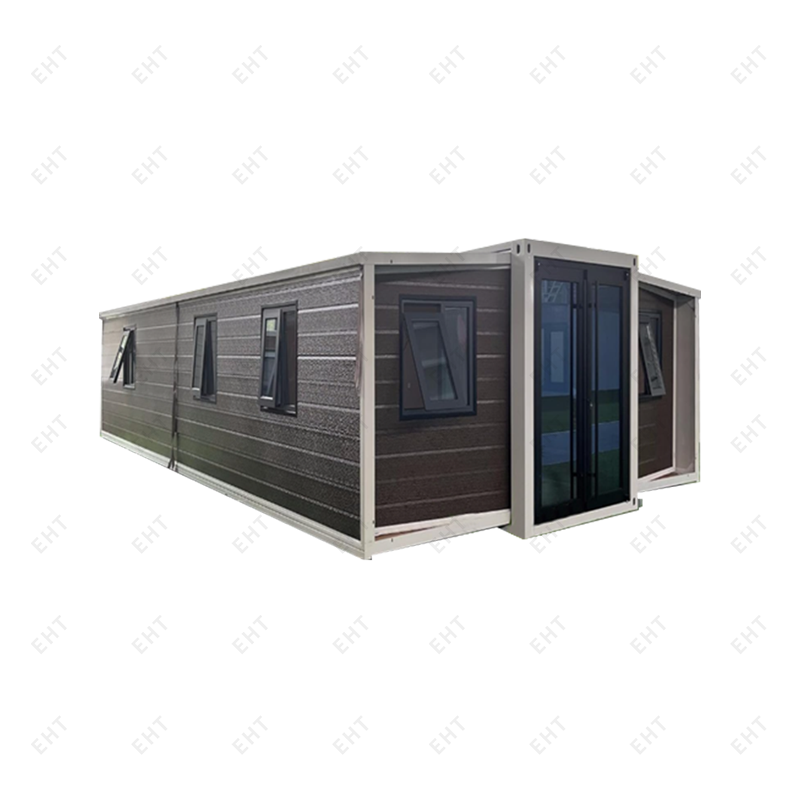40ft uitbreidbare containerhuis met dubbele vleugel, geprefabriceerde modulaire wooneenheid