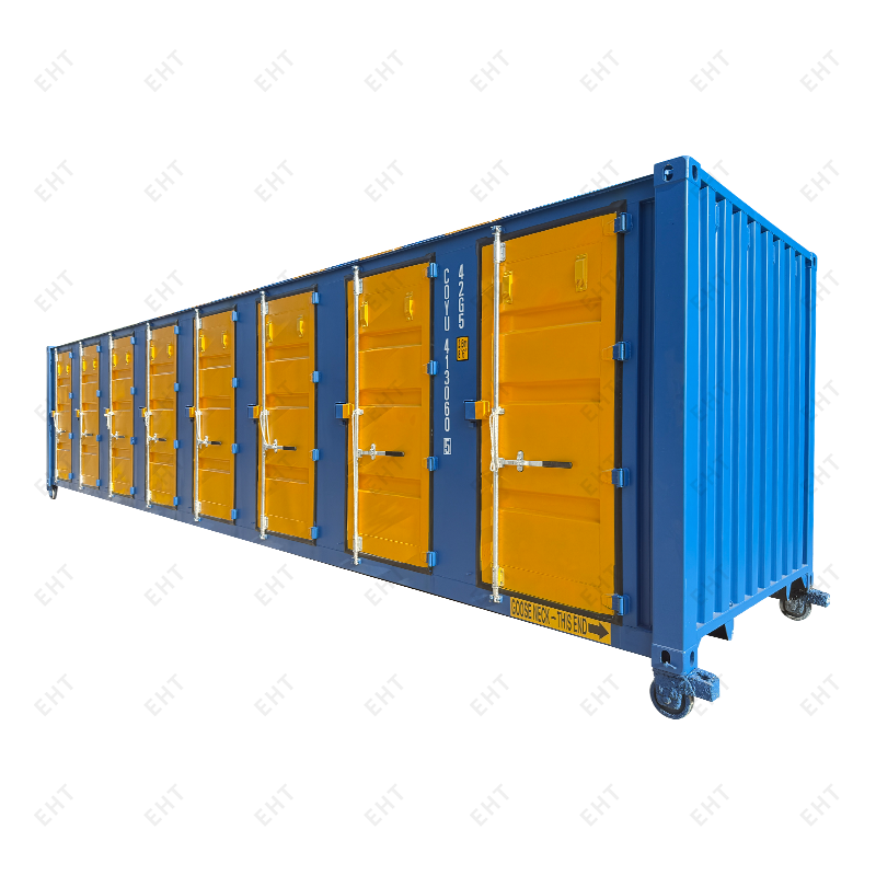 40ft 8-deurs zijopening voor zware logistieke containers