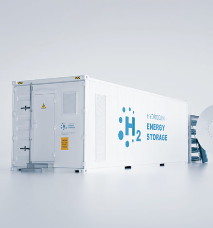 Waterstof/opslag energiecontainer